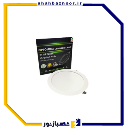 اپتونیکا پنل 24 وات مدل بک لایت دایره نور آفتابی کد 21