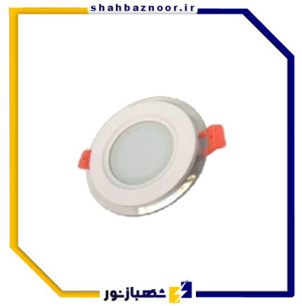 شعاع زرین پنل 7 وات دور شیشه توکار کد 05