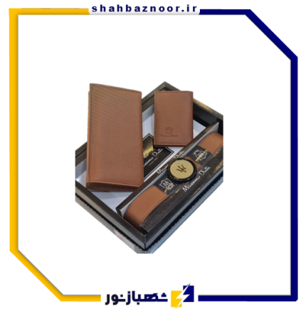 ست کیف و کمربند مردانه طرح پولو