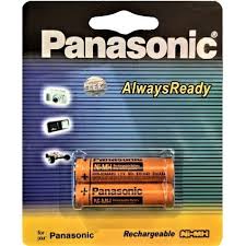 باتری نیم قلمی قابل شارژ پاناسونیک مدل (Ni-MH/HHR-55AAAB) 550mha