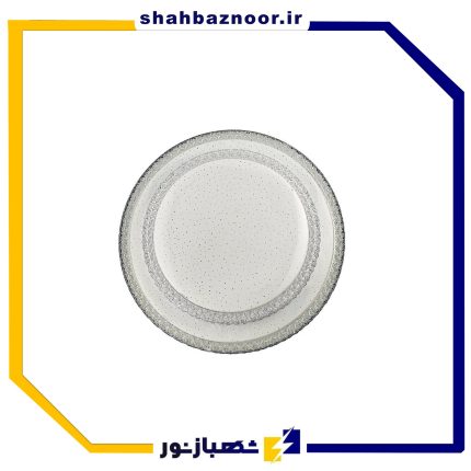 لوستر 65 وات طرح کریستال دو طبقه شاهچراغ مولتی کالر
