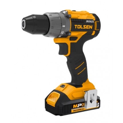 دریل شارژی 13 براشلس 20V با تک باتری تولسن (TOLSEN) مدل 87252